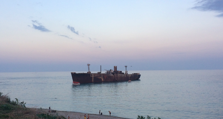 Epava navei Evangelia Costinesti - 2017