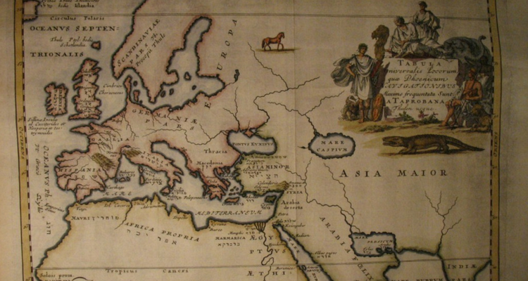 Harta - zonele navigate de fenicieni