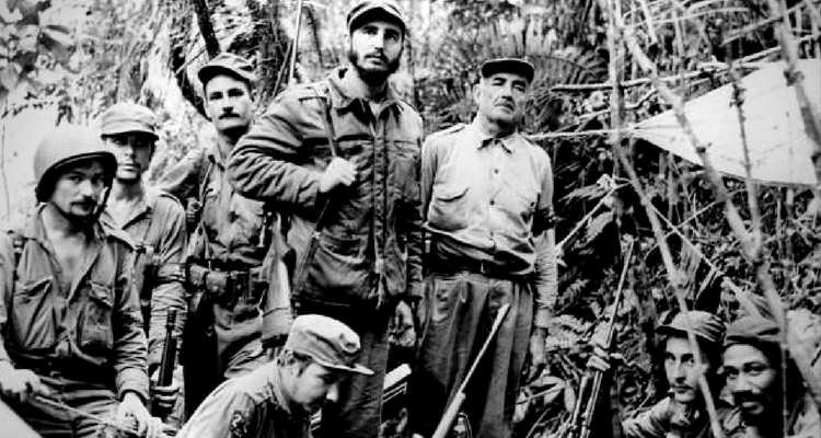 Fidel Castro în timpul "campaniei" din Sierra Maestra