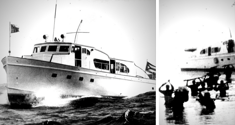 Yacht-ul cu motor "Granma" utilizat de Fidel Castro