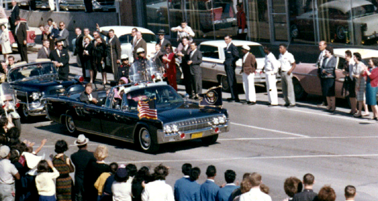 Coloana oficială în Dallas - 22.11.1963