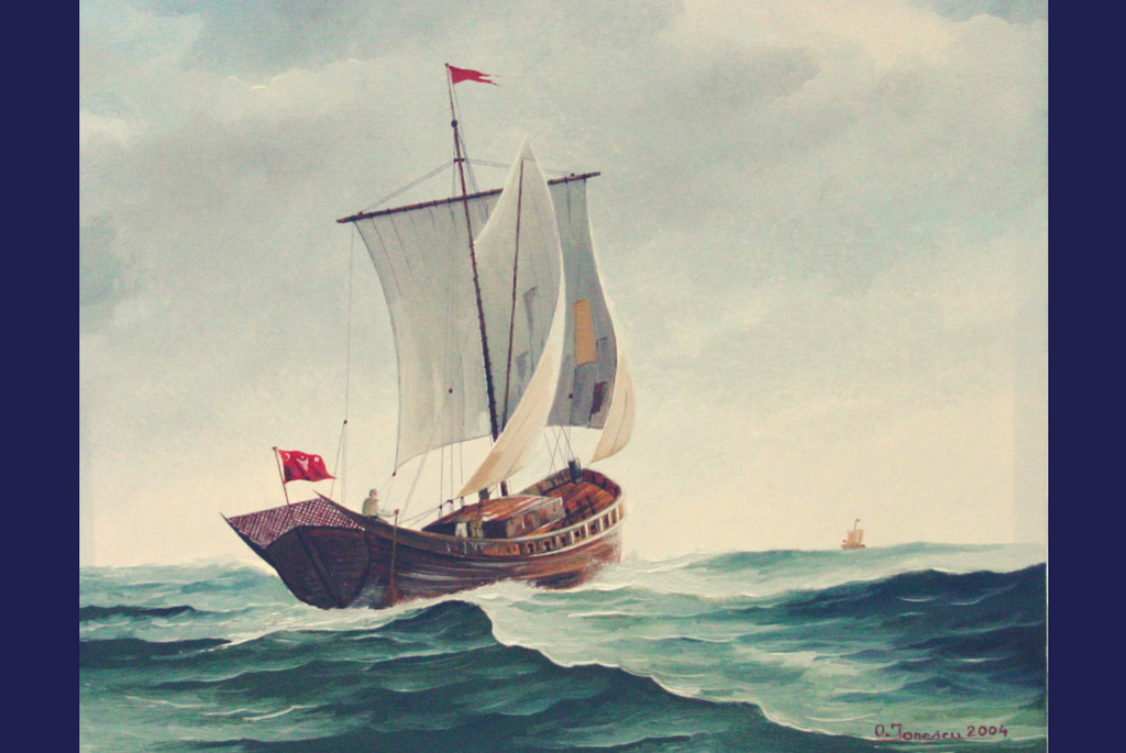 Pânzar Moldovenesc - pictură în ulei pe pânză de Cpt.Cdor Ionescu Ovidiu-VIctor - 2004