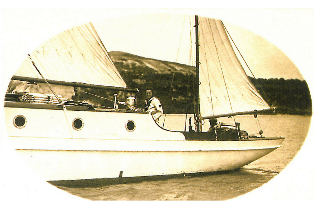 Principesa Ileana a Romaniei pe Yachtul ISPRAVA