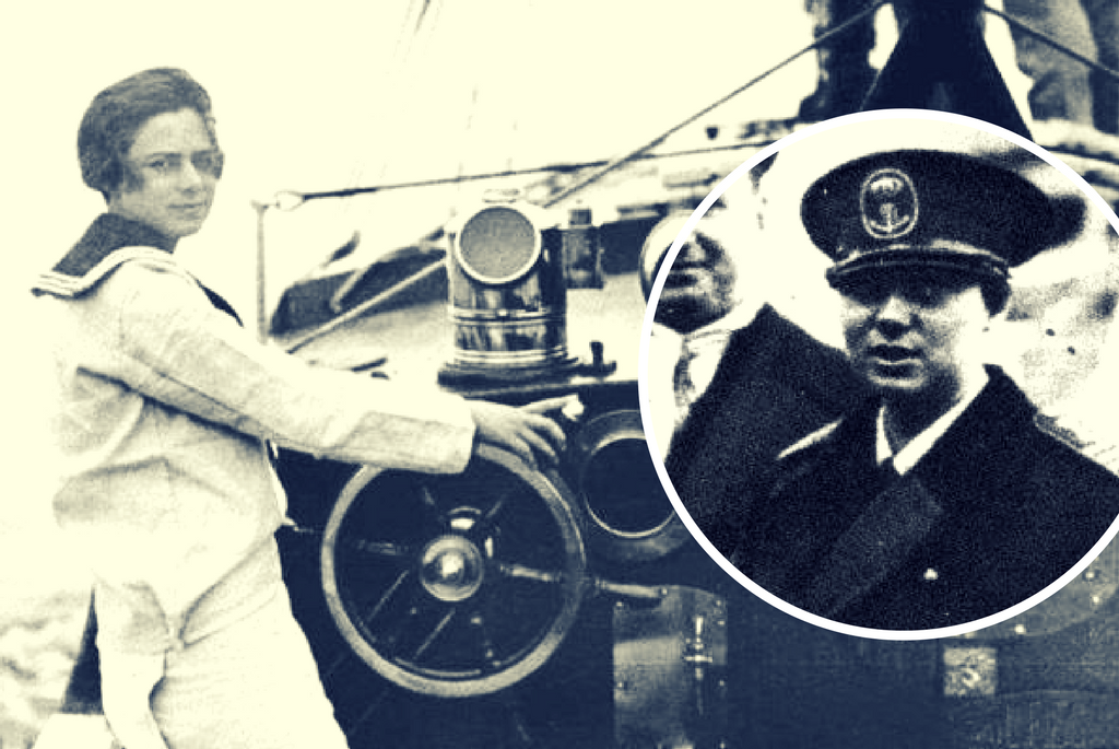 Principesa Ileana la bordul Yachtului ISPRAVA - Balcic 1929