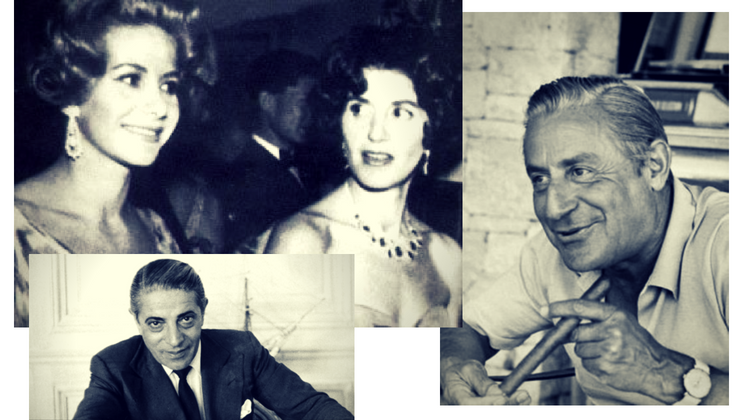 Ari Onassis, surorile Livanos și Stavros Niarchos