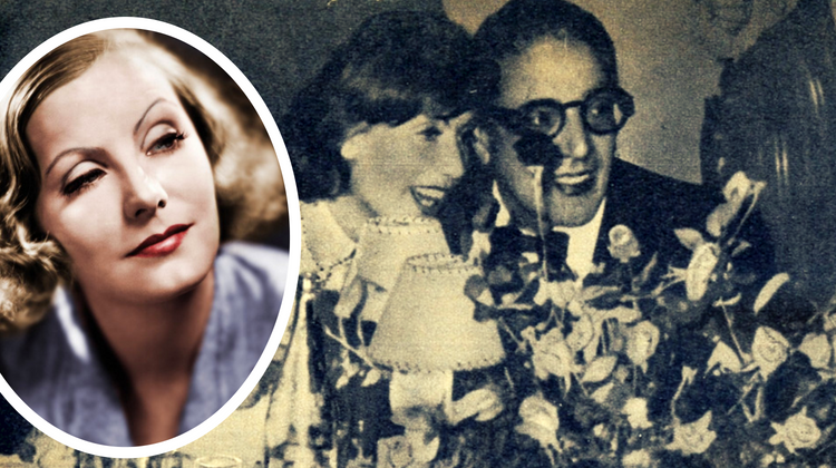 Aristotel Onassis alături de Greta Garbo