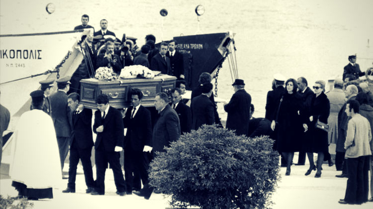 înmormântarea lui Aristotel Onassis