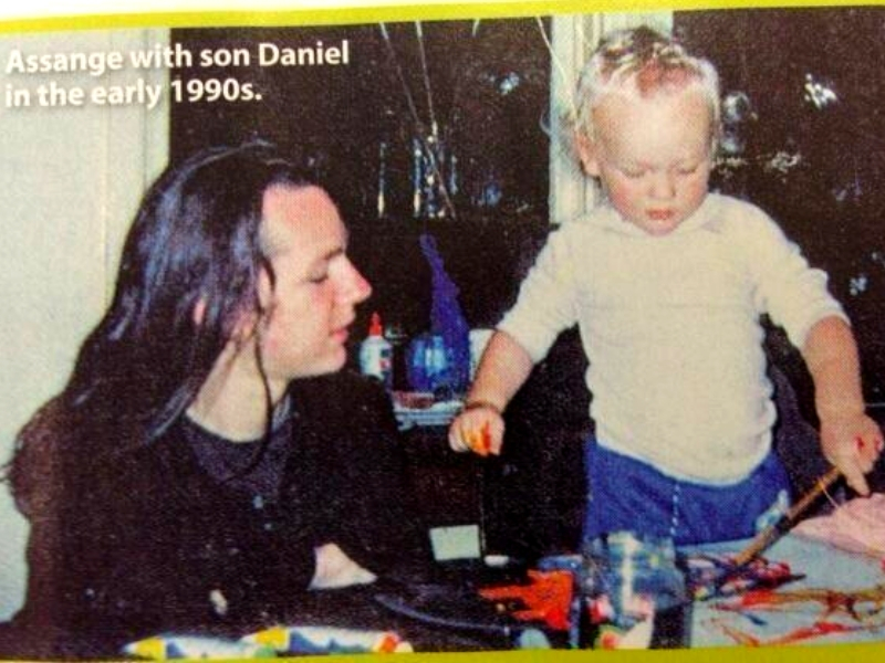 Julian și fiul său Daniel - începutul anilor '90