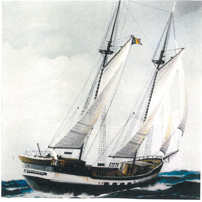 Velierul "SPERANȚA" - pictură în ulei, Căpitan Comandor Ionescu Ovidiu Victor