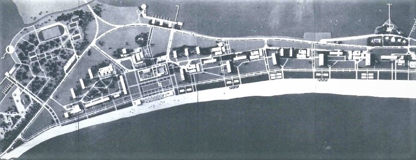 Macheta planului de sistematizare a Stațiunii Mamaia - 1958
