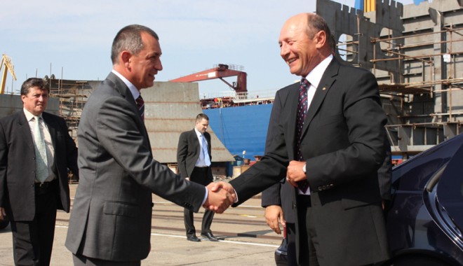 5 Octombrie 2012 - Președintele Traian Băsescu și omul de afaceri Gheorghe Bosînceanu 