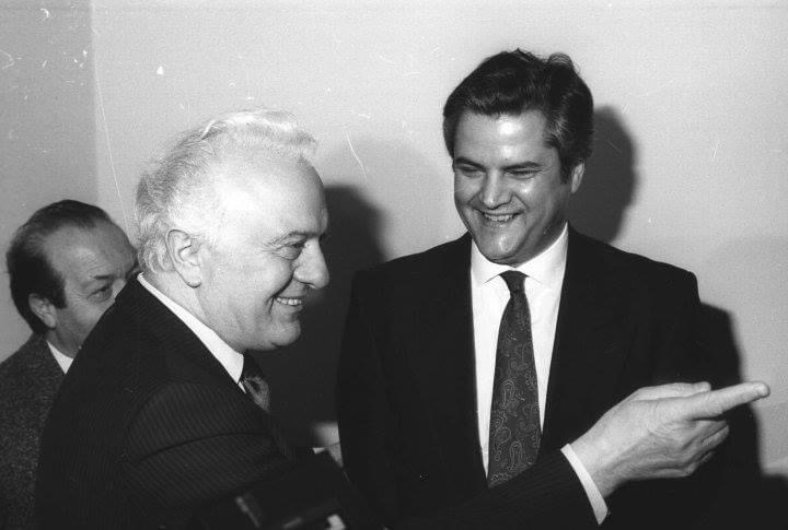Eduard Șevarnadze și Adrian Năstase