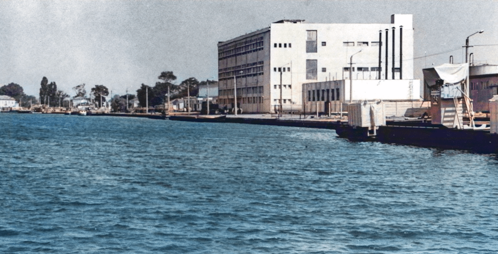 Uzina de prelucrare a peștelui (fabrica de conserve) din Sulina, 1980